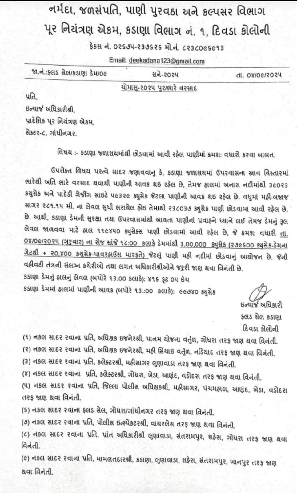 VIDEO: મહીસાગર નદીનું પાણી લુણાવાડાના હાઈડ્રો પાવર પ્રોજેક્ટમાં ઘૂસ્યું, પ્લાન્ટના 5 કર્મચારી ગુમ, કડાણા ડેમમાંથી છોડાયું હતું પાણી 4 - image