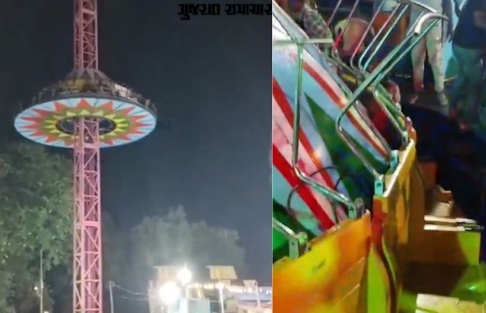 Five injured as Tora Tora ride collapses at Somnath temple fair