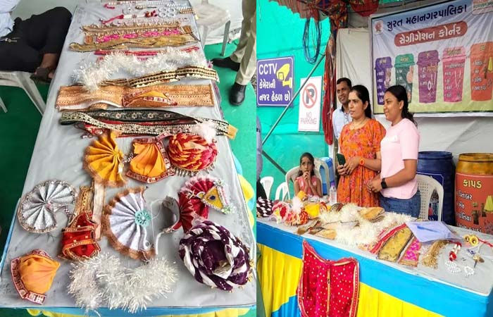 સુરત પાલિકાએ વિસર્જનના તહેવારને બનાવ્યો મહિલાઓનો રોજગારીનો તહેવાર 3 - image