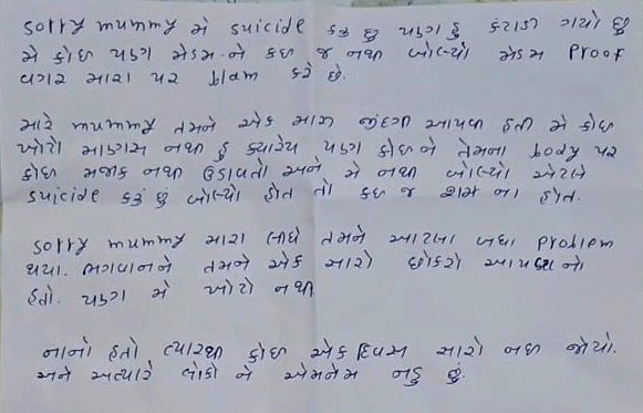 'મેડમ પ્રૂફ વગર બ્લેમ કરે છે', નડિયાદની દિનશા પટેલ નર્સિંગ કોલેજના વિદ્યાર્થીનો આપઘાત, સ્યુસાઇડ નોટમાં વ્યક્ત કરી વેદના 2 - image
