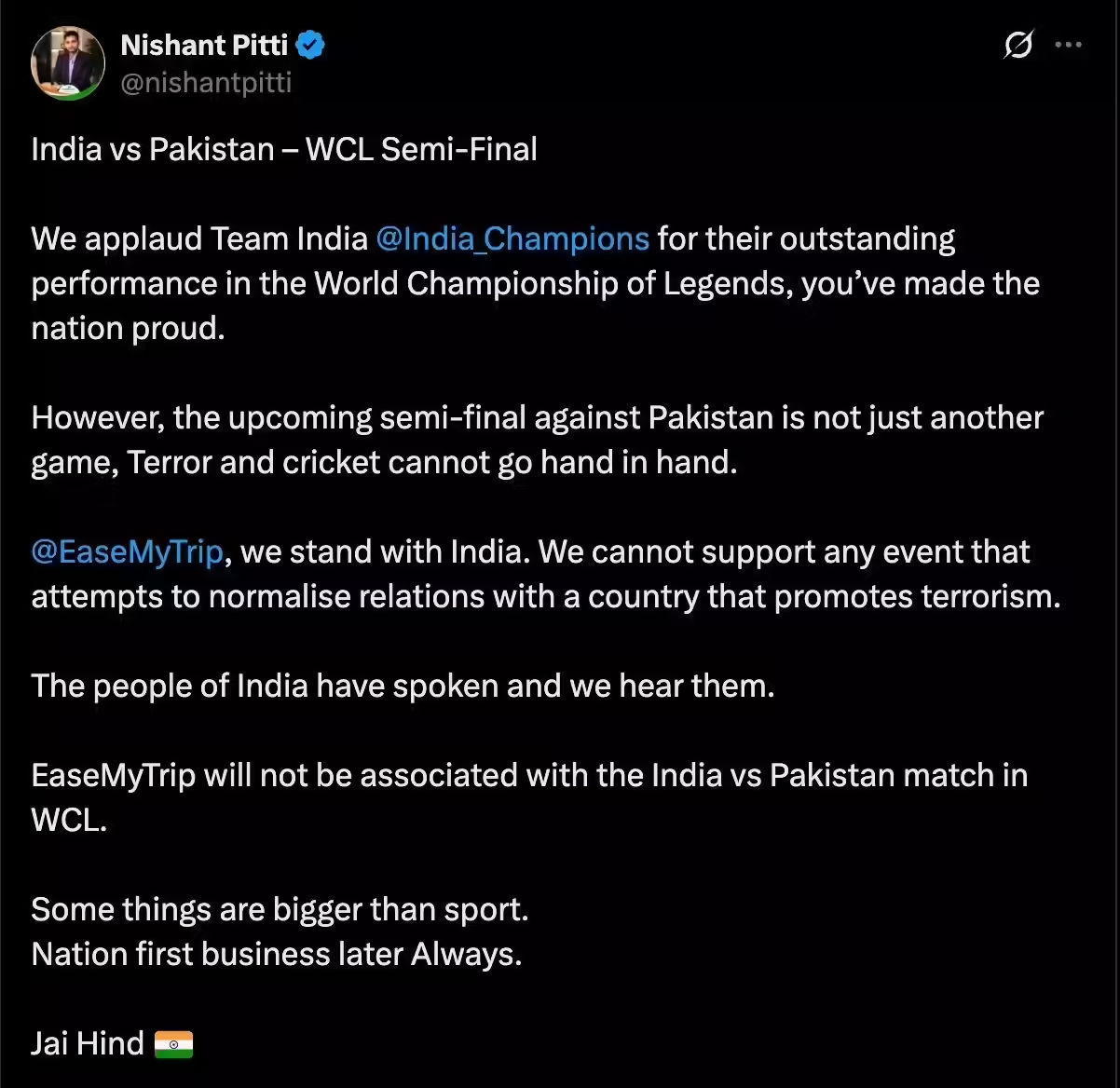 વર્લ્ડ ચેમ્પિયનશિપની સેમિફાઇનલમાં પાકિસ્તાન સાથે મેચ નહીં રમે ભારત 2 - image