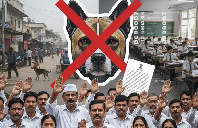 Gujarat Teachers Boycott Stray Dog Survey
