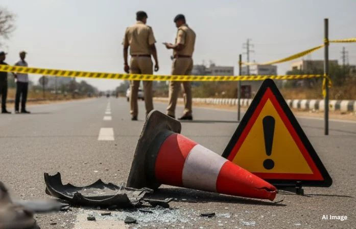 સુરત: અમદાવાદ-મુંબઈ નેશનલ હાઈવે પર ગમખ્વાર અકસ્માત, અજાણ્યા વાહનની અડફેટે બે યુવકના મોત 1 - image