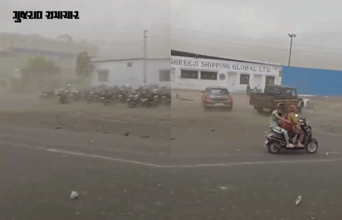 સુરતમાં કમોસમી કાળ યુવકને ભરખી ગયો, પર્વત પાટિયામાં મનપાનું ભારે ભરખમ બોર્ડ તૂટી પડતાં મોત 4 - image