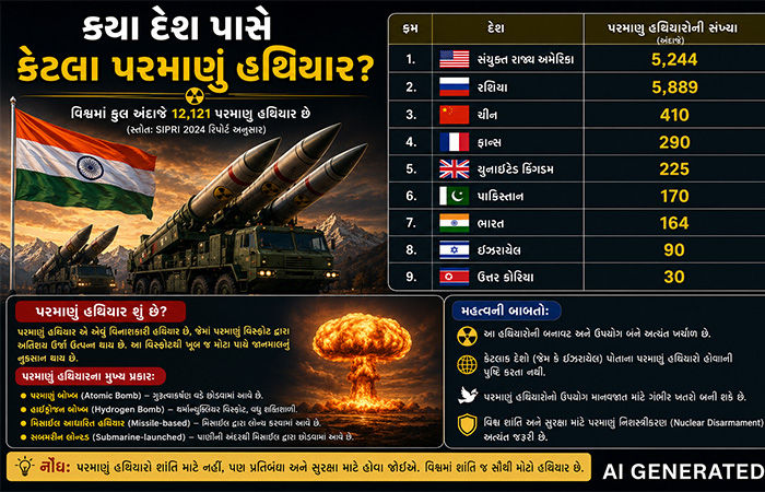 ભારત, પાકિસ્તાનથી લઈને ચીન સુધી... પરમાણુ હથિયારો પર કયો દેશ કેટલો ખર્ચ કરી રહ્યો છે? 1 - image