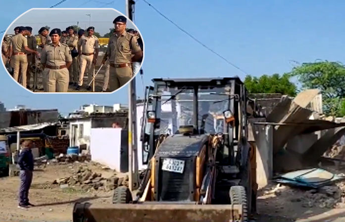 રાજકોટમાં 38 બુટલેગરો પર તવાઈ, સરકારે બુલડોઝર ફેરવી 50થી વધુ દબાણો દૂર કર્યા 1 - image