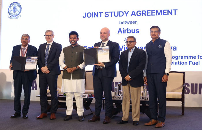 એરબસ અને ગતિ શક્તિ વિશ્વવિદ્યાલય વચ્ચે ટકાઉ વિમાન ઇંધણ માટે સંયુક્ત અભ્યાસ કરાર 1 - image