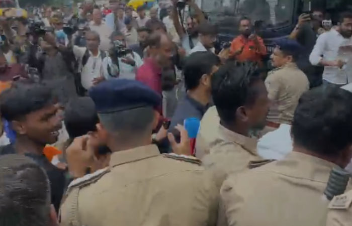 Violence erupts again at Seventh Day Adventist School: NSUI, Youth Congress workers clash with police