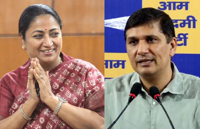 દિલ્હીમાં આંબેડકર જયંતીએ ફરી ઊછળ્યો તસવીરનો મુદ્દો, AAPએ નિશાન સાધ્યું 1 - image