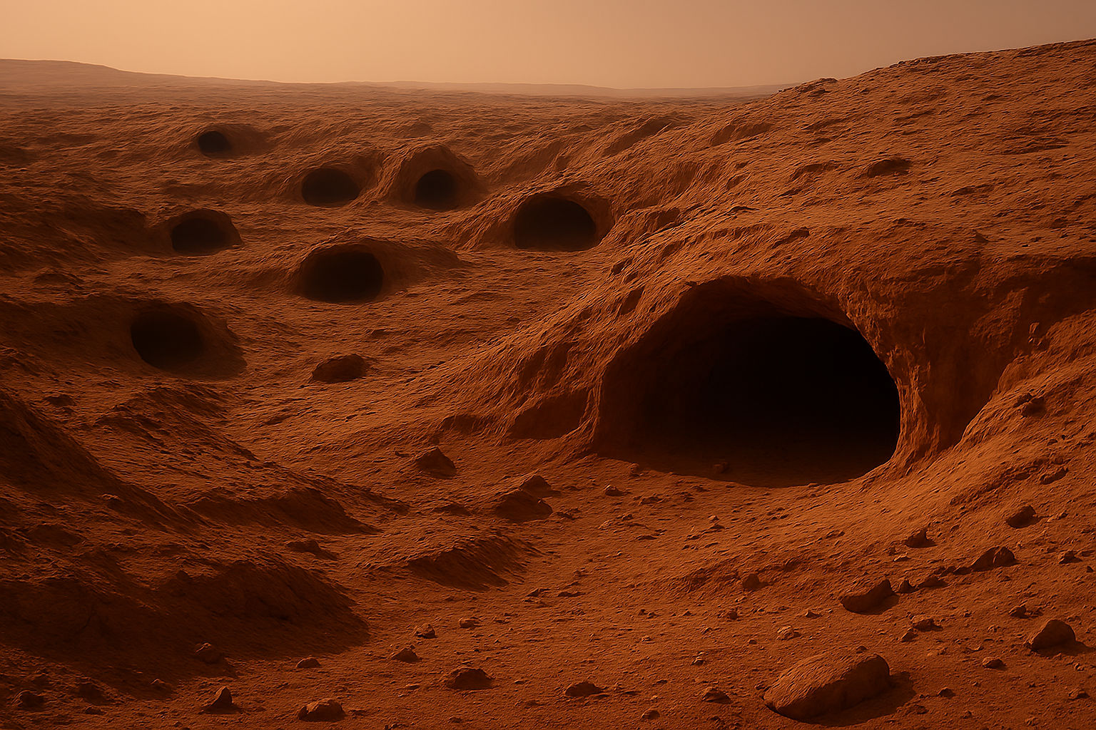 NASAએ કરી મોટી શોધ: મંગળના 'હેબ્રસ' વિસ્તારમાં મળી 8 ગુફાઓ, શું ત્યાં એલિયન રહે છે? જાણો વિગત 1 - image