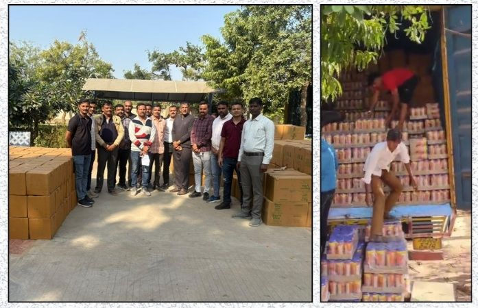 અમદાવાદમાં 'બોર્નવીટા'ના બોક્સની આડમાં દારૂની હેરાફેરી: રૂ. 1.32 કરોડનો મુદ્દામાલ જપ્ત 1 - image
