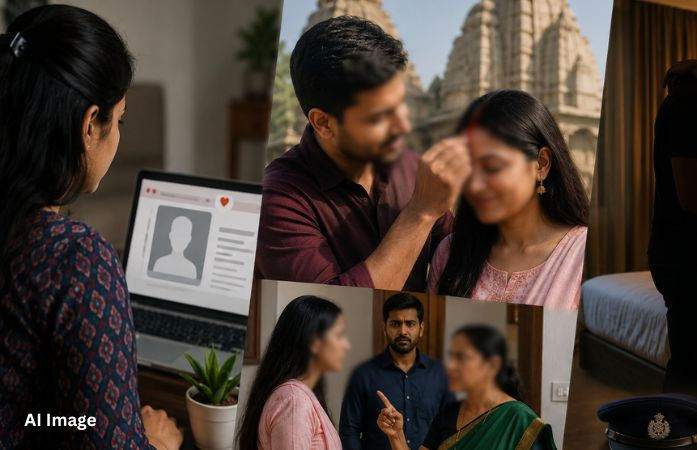 અમદાવાદ: મેટ્રોમોનિયલ સાઇટ પર ડાયવોર્સી કહી યુવતીને જાળમાં ફસાવી, સિંદૂર ભરી હોટલમાં આચર્યું દુષ્કર્મ 1 - image
