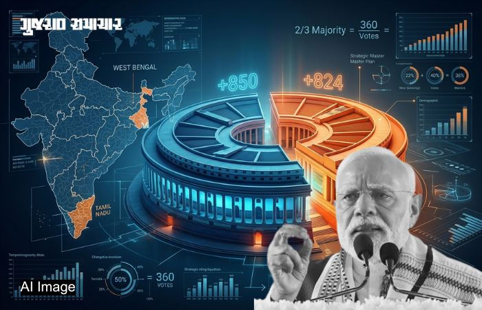 Explainer: સીમાંકન બિલ 2026, બંગાળ-તમિલનાડુના સમીકરણો બદલાતા મોદી સરકારનો 850 બેઠકોનો માસ્ટર પ્લાન 1 - image