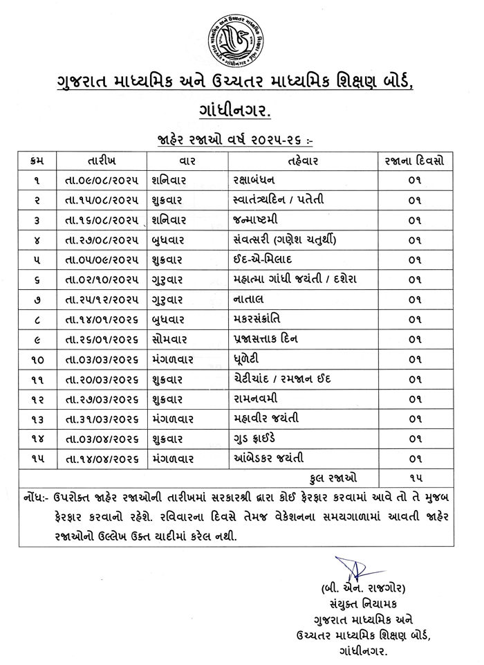 ગુજરાતના વિદ્યાર્થીઓ અને શિક્ષકો માટે ખાસ સમાચાર: વર્ષ 2025-26 માટે શાળાકીય પ્રવૃત્તિ કેલેન્ડર જાહેર 5 - image