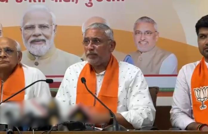 બંગાળ જીતની ઉજવણીમાં જગદીશ વિશ્વકર્માએ ભાંગરો વાટ્યો, 'વંદે માતરમ્'ના રચયિતાનું નામ ખોટું લેતા વિવાદ.