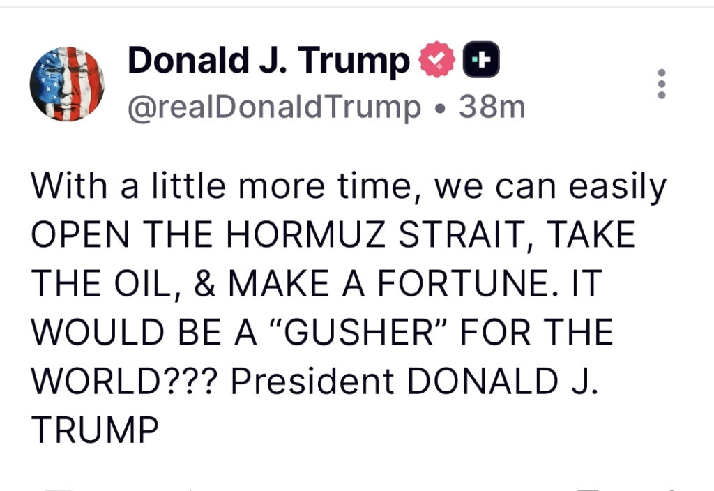 પલટીબાજ 'ટ્રમ્પ': હોર્મુઝ સ્ટ્રેટ પર પોતાના જ નિવેદન પરથી મારી ગુલાંટ, ફરી તણાવ ચરમસીમાએ 2 - image