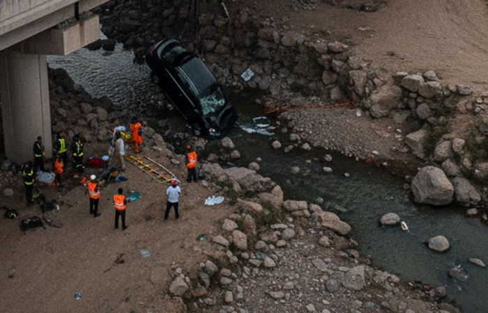 દિલ્હી-મુંબઈ એક્સપ્રેસ વે પર અકસ્માત: રતલામમાં કાર નદીમાં ખાબકી, 2 ગુજરાતી સહિત 5ના મોત 1 - image