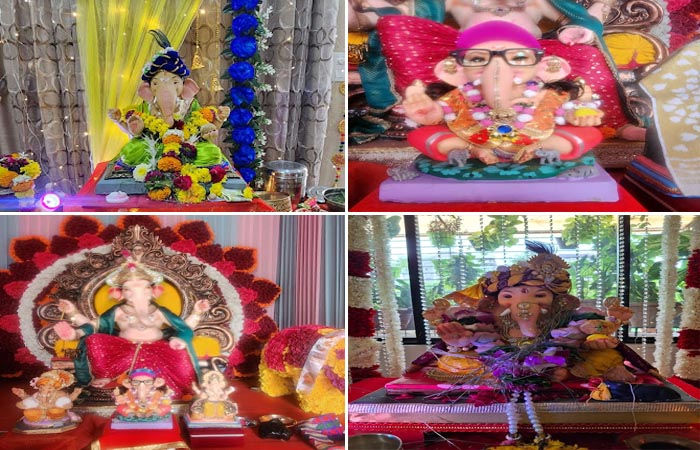 સુરતમાં દબદબાભેર ગણેશોત્સવનો પ્રારંભ : શ્રીજીના ભક્તોએ ભારે ઉત્સાહ, ઉમંગ અને ઢોલનગારા સાથે કરી શ્રીજીની પ્રતિમાની સ્થાપના 2 - image