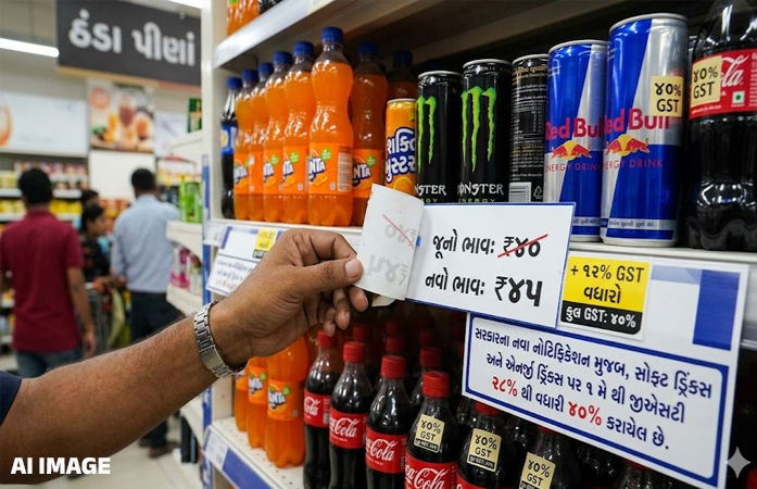 સોફ્ટ ડ્રિંક્સ પરનો GST 28 થી વધારીને 40 ટકા કરાયો; પણ ભાવ નહીં વધે! જાણો કેમ? 1 - image
