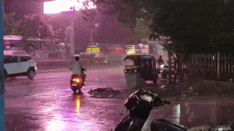 ગુજરાતમાં મિની વાવાઝોડા સાથે તોફાની વરસાદ: અનેક જિલ્લામાં વૃક્ષો ધરાશાયી, વીજળી ગુલ થતા અંધારપટ 1 - image