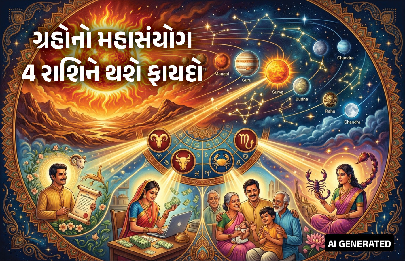 નૌતપામાં ગ્રહોનો મહાસંયોગ : 9 દિવસમાં 7 મોટા ગ્રહો બદલશે ચાલ, જાણો કઈ રાશિઓને થશે ફાયદો 1 - image