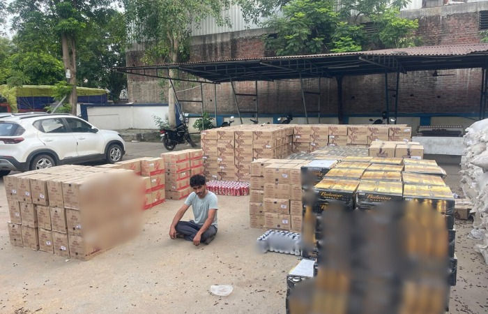 Prohibition raid in Ramol IMFL worth over rs 48 lakh seized one arrested