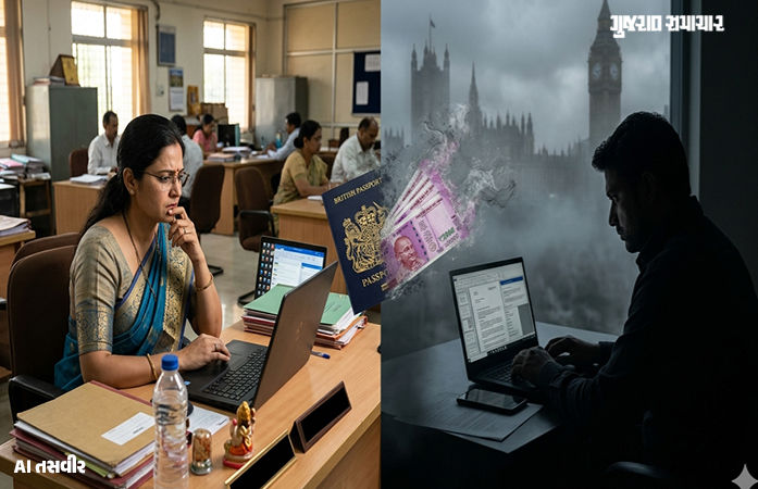 UK વર્ક વિઝાના નામે કોલેજ લેક્ચરર સાથે 34 લાખની છેતરપિંડી!