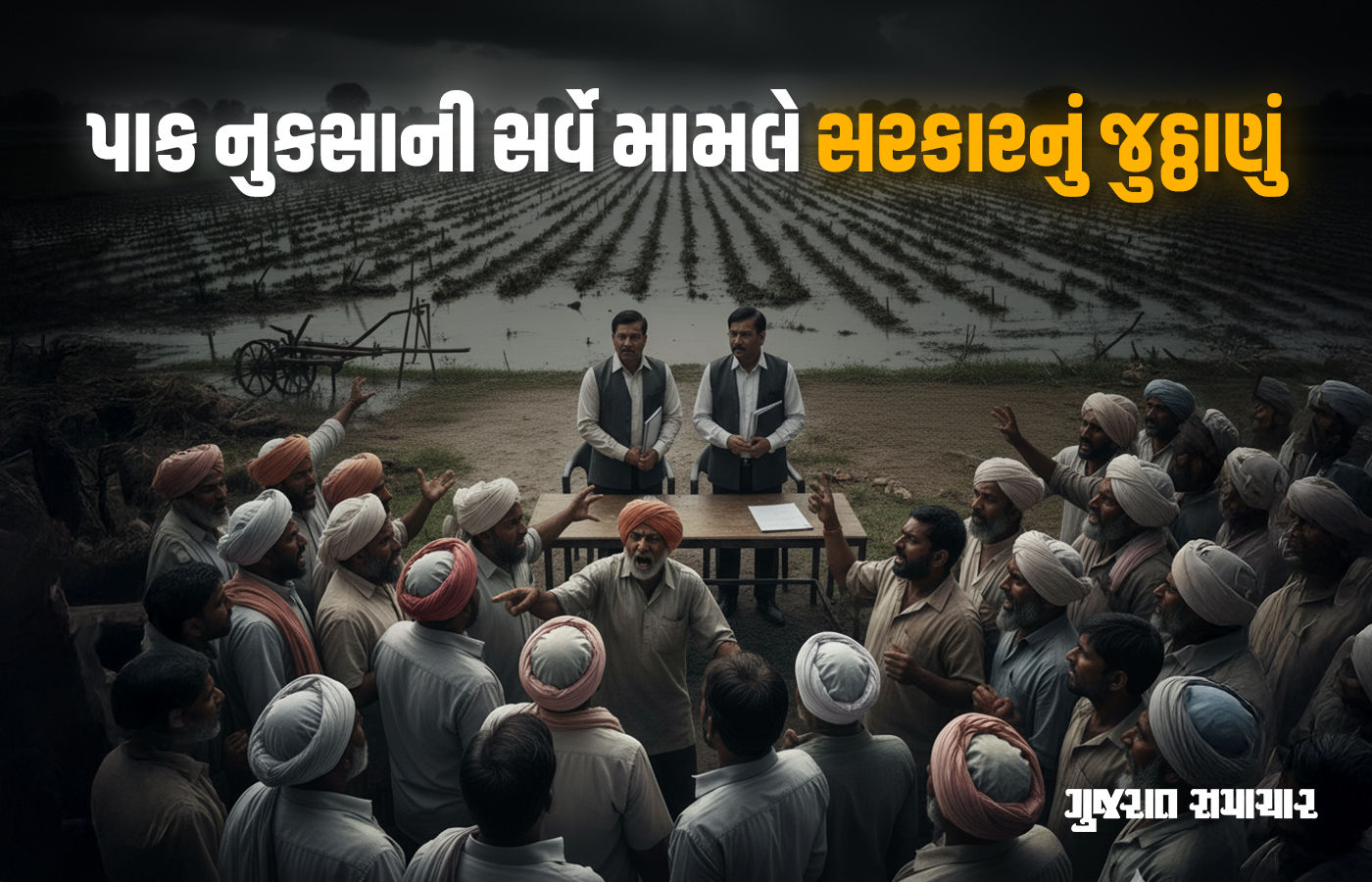 પાક નુકસાની સર્વે મામલે ગુજરાત સરકારનું જૂઠ્ઠાણું! આદેશ અને પરિપત્રમાં વિસંગતતાના કારણે ખેડૂત ભડક્યા 1 - image