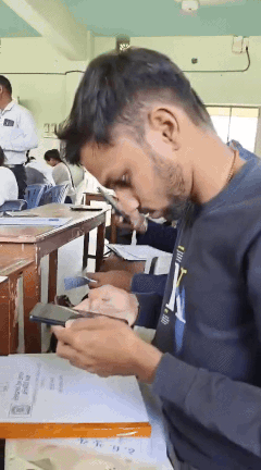 Paper leak, unfair means at HNGU: Students allegedly use phones during exams