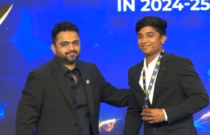 વડોદરાના ક્રિકેટર નિત્ય પંડ્યાને BCCIનો નમન એવોર્ડ : કૂચ બિહાર ટ્રોફીમાં સૌથી વધુ 881 રન ફટકારી એમ.એ.ચિદમ્બરમ ટ્રોફી હાંસલ કરી 1 - image