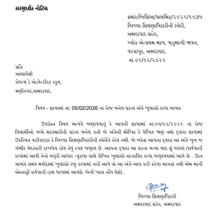 સેવન્થ ડે સ્કૂલ ફરી વિવાદમાં, ધોરણ 7ના વિદ્યાર્થી સાથે 3 સહપાઠીએ મારામારી  કરતા હોબાળો 2 - image