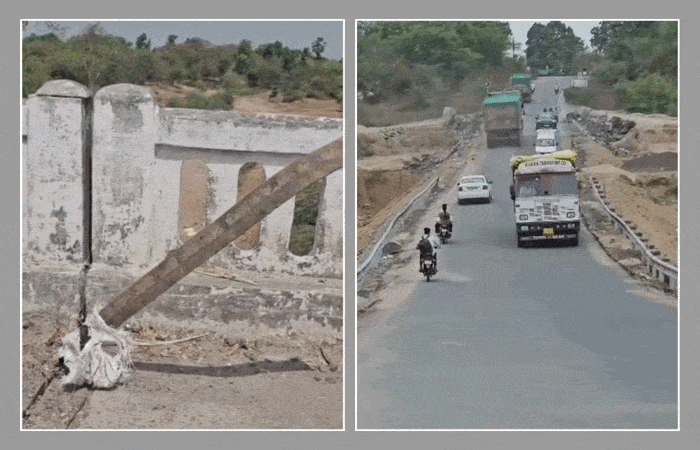 છોટા ઉદેપુર: પાવીજેતપુરના ચુડેલ ગામ પાસેનો બ્રિજ બન્યો જોખમી, લોખંડની પ્લેટો ખુલ્લી પડતાં અકસ્માતનો ભય 1 - image