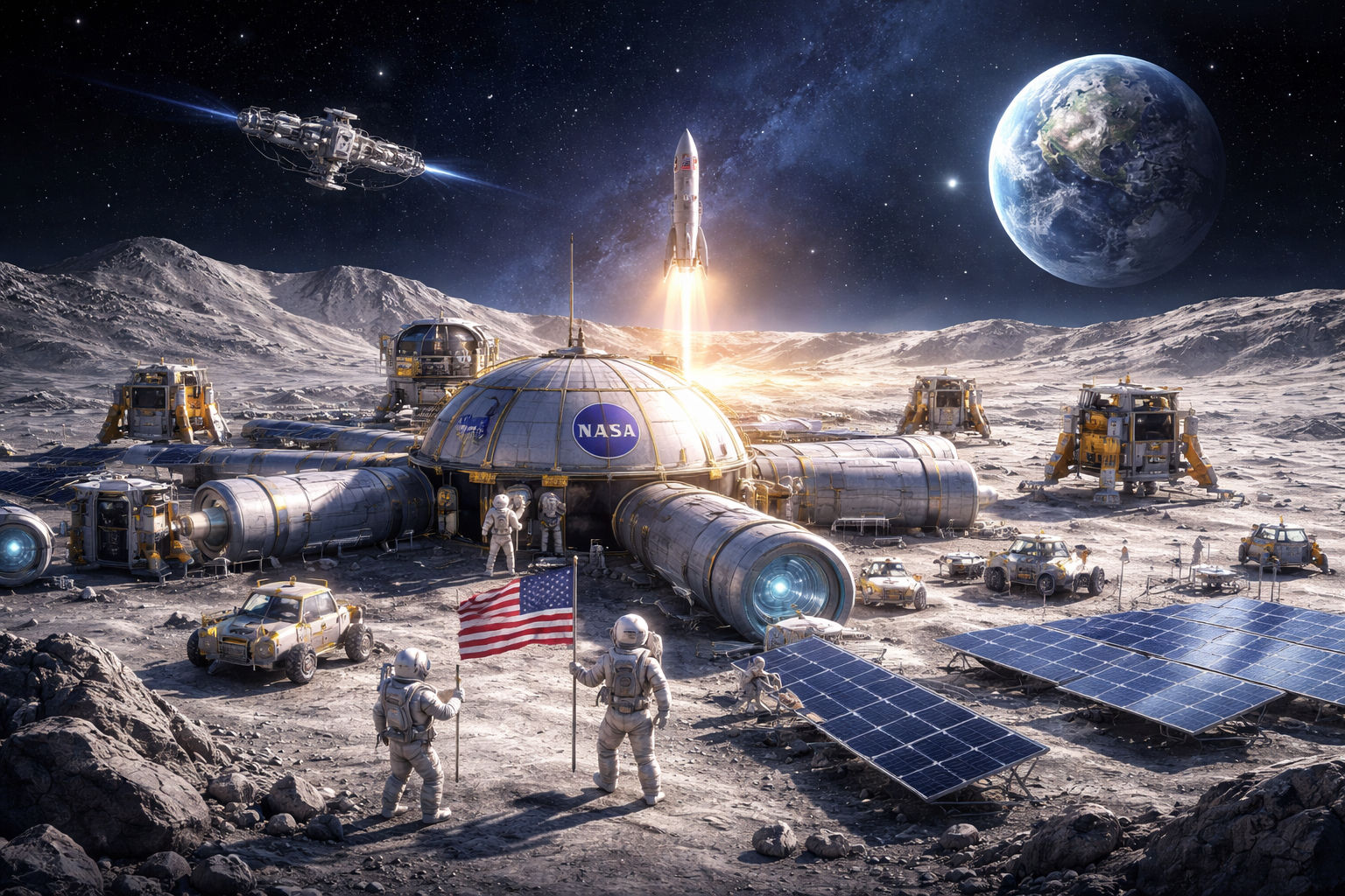 ચંદ્ર પર $20 બિલિયનનો બેઝ બનાવશે NASA: જાણો શું છે સંપૂર્ણ પ્લાન… 1 - image