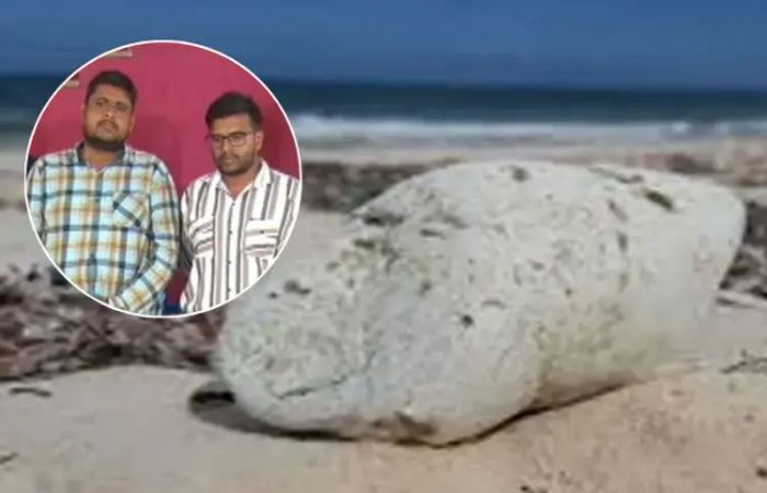 Ahmedabad Rural Police nab two with rs 3 crore worth of whale vomit