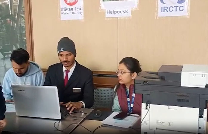 IRCTC have set up a helpdesk counter at Ahmedabad Airport