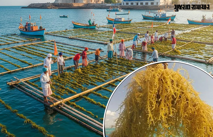ગુજરાતના દરિયાકાંઠે ઉગતુ 'સોનું': 430 કિમી વિસ્તારમાં સી-વીડની ખેતીથી માછીમાર પરિવારો થયા સશક્ત 1 - image