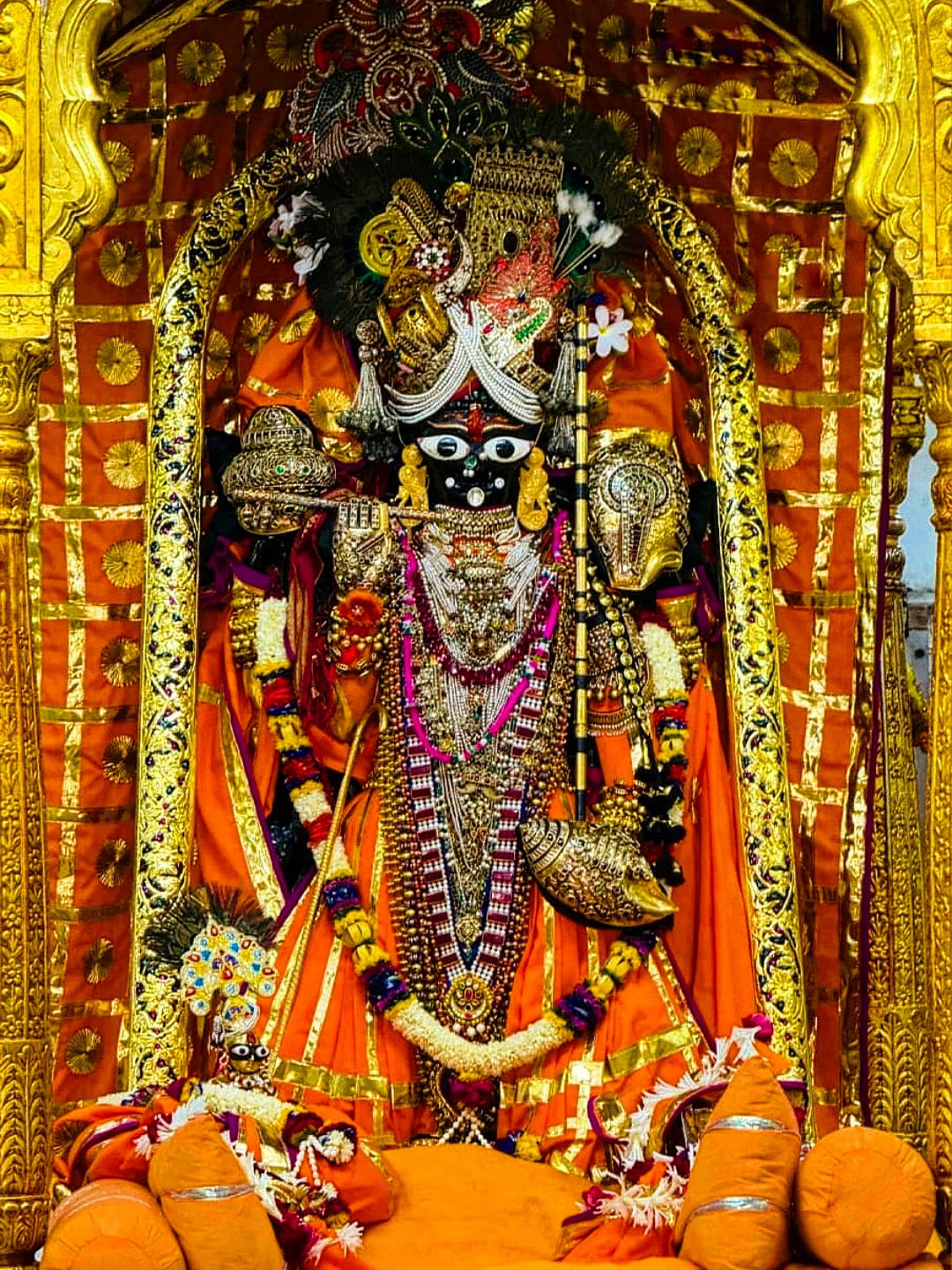 ગુજરાતમાં શ્રી કૃષ્ણ જંમાસોત્સવની એક ભવ્ય ઉજવણી, દ્વારકા -ડેકોર અને શામલાજી મંદિરોમાં ભક્તોનો સમુદ્ર 3 - છબી