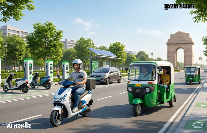 દિલ્હીમાં પેટ્રોલવાળી સ્કૂટી-બાઈકના વેચાણ પર પ્રતિબંધ, EV વાહનો માટે સરકારની મોટી જાહેરાત 1 - image