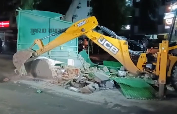 Temple, four dargahs demolished in Sarkhej during NHAI drive amid police deployment