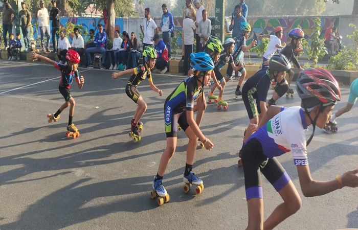 બરોડા ડિસ્ટ્રિક્ટ રોલર સ્કેટિંગ એસોસિએશન દ્વારા રોડ રેસનું આયોજન 2 - image
