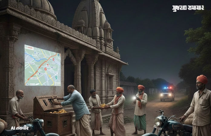 ગૂગલ મેપ પર લોકેશન શોધી 18 મંદિરોમાં કર્યો ‘હાથફેરો’, અમરેલીમાં મધ્યપ્રદેશના 6 ચોરની ધરપકડ 1 - image