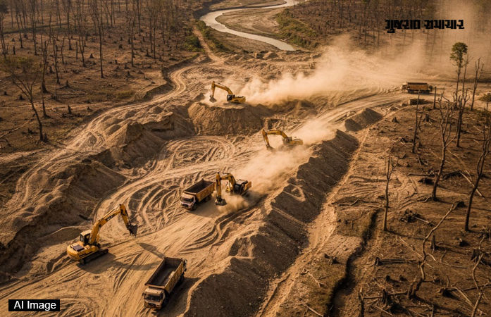 Gujarat Government Action on Sand Mafia