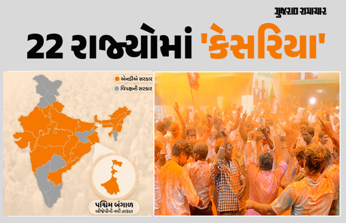 12 વર્ષમાં 8થી વધીને 22 રાજ્યોમાં ભાજપ-NDAની સરકાર!