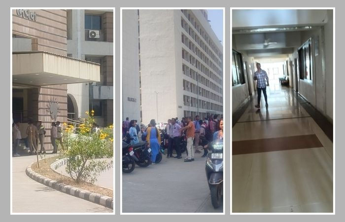 ગાંધીનગર: કર્મયોગી ભવનને બોમ્બથી ઉડાવી દેવાની ધમકીથી ફફડાટ, તોલ-માપ વિભાગને મળ્યો ધમકીભર્યો ઈમેલ 2 - image