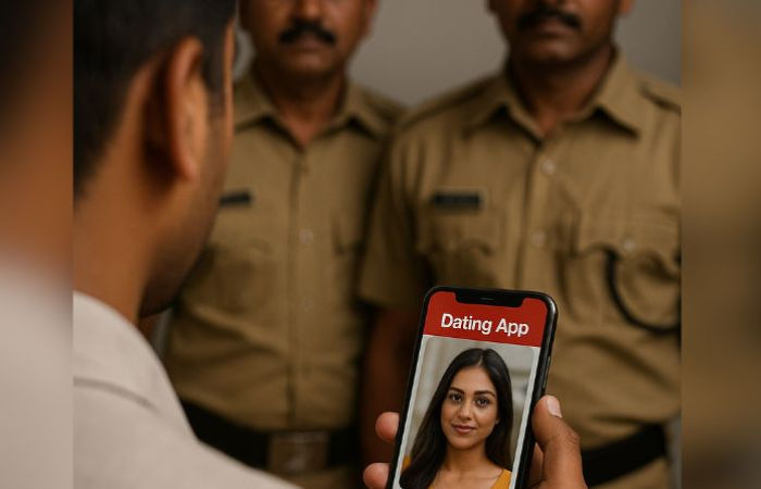 Ahmedabad man duped of rs 2 lakh in Tinder trap accused posed as police officer