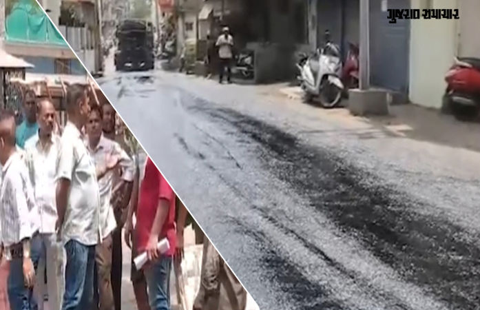 વડોદરામાં હાઈવોલ્ટેજ ડ્રામા: વાડીમાં રોડ બનાવવા મુદ્દે ભાજપ-કોંગ્રેસના નેતાઓ બાખડ્યા, પોલીસ બોલાવવી પડી! 1 - image