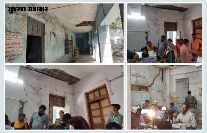 વિકાસની માત્ર વાતો! ગોધરામાં ખંડેર શાળાના જર્જરિત ઓરડામાં ચાલે છે આધાર સેન્ટર, મોટી હોનારતની રાહ જુએ છે તંત્ર? 3 - image