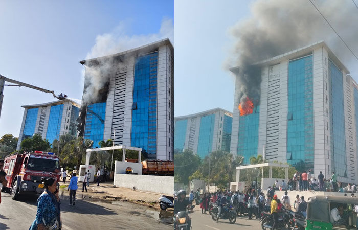 વડોદરા: ગોત્રીમાં ઇસ્કોન હાઈટ્સમાં ભીષણ આગ, 10માં માળ સુધી જ્વાળાઓ, ‘મેજર કોલ’ જાહેર 2 - image