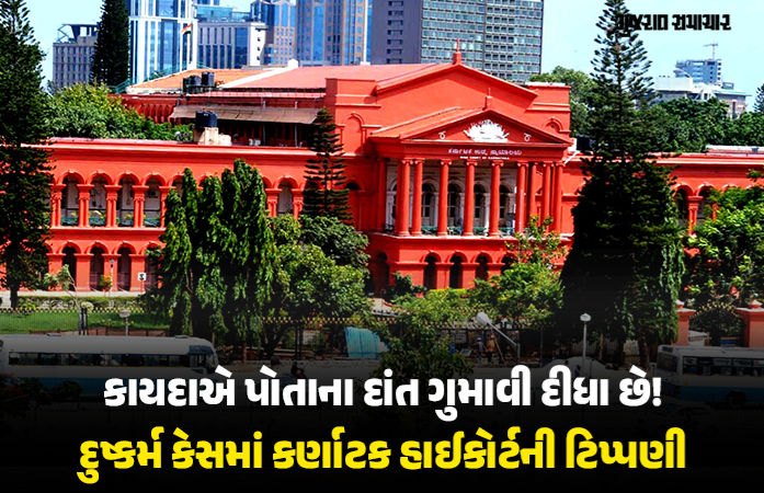 ‘હાથ-પગ કાપો તો જ લોકો કાયદો માનશે...’ દુષ્કર્મના આરોપીની જામીન અરજી ફગાવતા કર્ણાટક હાઈકોર્ટની ટિપ્પણી 1 - image