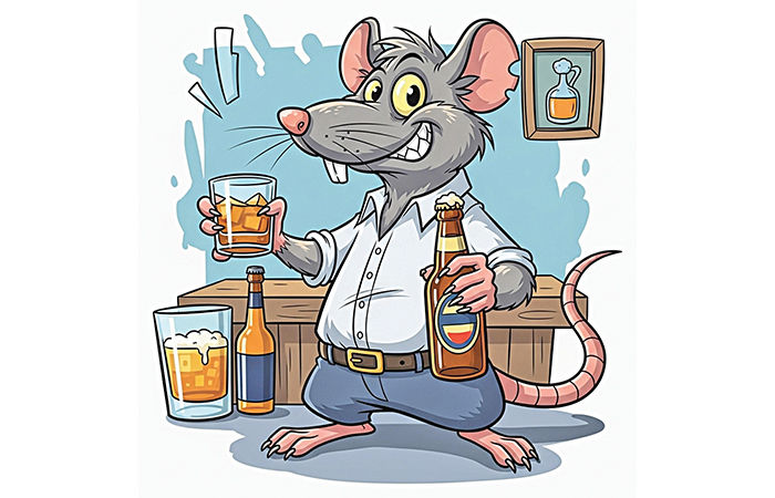 ઉંદર આલ્કોહોલિકનો નવો રેકોર્ડ : 800 બોટલ શરાબ ગટગટાવી ગયો 1 - image